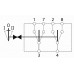 444059 - On>off<on 24V mode B illuminated D.P. switch body. (1pc)